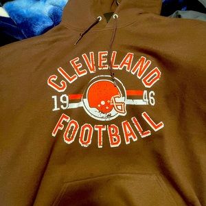 Cleveland browns football hooded sweatshirt